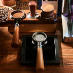54mm Bottomless Portafilter for Breville 8 Series, Brown Handle - Image 3