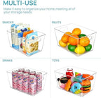 Vtopmart 6 Pack Clear Storage Bins, Pantry Storage Bins with Handle, Large - Image 5