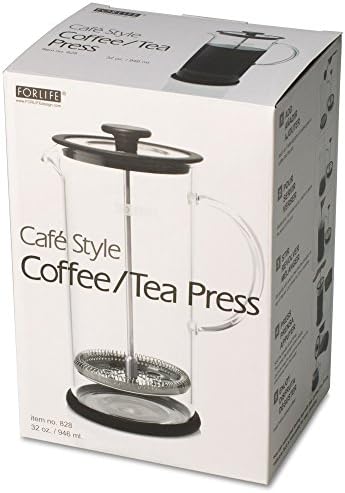 Cafe Style 828-BLK Coffee/Tea Press, 32-Ounce, Black - Image 5