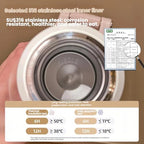 316 Stainless Steel Fitness Sports Vacuum Bottle with handle, Large Capacity Macaron Thermal Mug/14/20/27/37oz (White,27) - Image 3