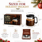 2 Pack 16oz Coffee Pot Mug,Mini Brew Coffee Pot Coffee Mug,with Leak-Proof Lid,Beautifully Gift‑Boxed,Ideal Coffee Gift for Coffee Lovers - Image 3