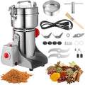 Grain Mill Grinder 800g, Electric Stainless Steel High-Speed Spice Herb Grinder, 3200W Swing Type Cereals Corn Flour Pulverizer Powder Machine for Dry Spice Herbs Grains Coffee Rice Pepper by OMISTAR