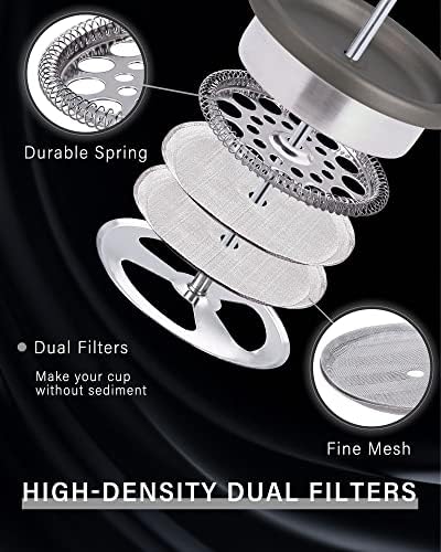 POLIVIAR 34 oz French Press & 12 oz French Press - Image 4