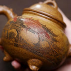 Tea Pots For Loose Tea Household Chinese Teapot Creative Hand-carved Fish Leaping Dragon Gate Teapot Tea Infuser Pot - Image 3