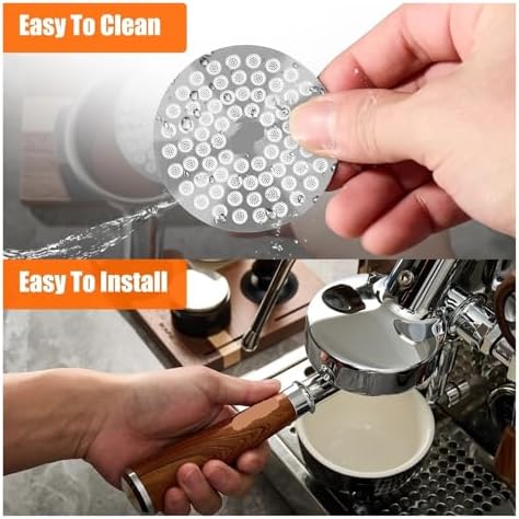 Espresso Puck Screen V2 0.8mm, 304 Stainless Steel Coffee Puck Screen-Ultra-Thin, Resusable Ground Filter(S) - Image 6