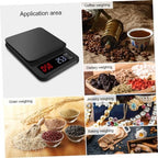 Digital Kitchen Food Scale Black with Timer, Precision Sensors - Image 4