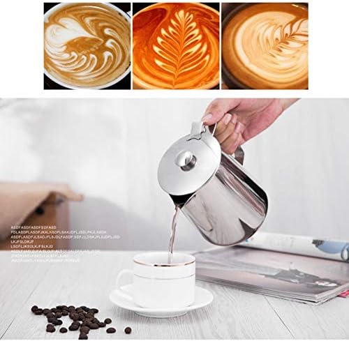 1000ml Latte Art Pitcher,Stainless Steel Milk Frothing Pitcher Coffee Cup Mug Milk Frothing Pitcher Jug For Espresso Machines, Milk Frothers, Latte Art Coffee Machine（33oz) - Image 4