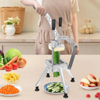 Commercial french Fry Cutter for Potatoes, Vegetable Chopper with 4 Stainless Steel Blades (1/4" 3/8" 1/2" & 8-Wedge), Heavy Duty Onion Dicer Professional Fruit Slicer for Restaurant & Home - Image 5