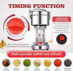 LEJIEYIN Electric herb Grinder 550g High Speed Electric Stainless Steel Spice Flour Mill Herb Grinder Powder Machine for Dry Food Grin - Image 2