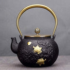 Japanese Tetsubin Tea Kettle Cast Iron Teapot with Stainless Steel Infuser - Image 2