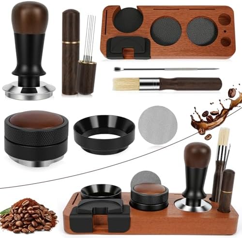 8 PCS Espresso Accessories Kit, 53.3mm Espresso Tamper Kit by Unknown