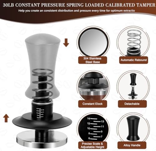 Y-Step 5 Pack Espresso Tamper Set 51mm with Espresso Tamping Station - Image 3