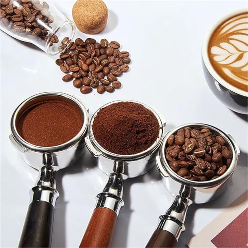 58mm Bottomless Portafilter，Compatible For Gaggia，Baby Classic With 1/2/4 Cup Basket Espresso Machine Barista Accessory(Beech Wood) - Image 7