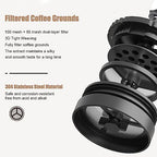Irfora Portable French Press Coffee Maker Stainless Steel Double Walled Insulated Travel Mug for Rich Coffee At Home or on the Go - Image 5