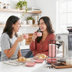 2.5 OZ Porcelain Stackable Espresso Cups and Metal Stand Set of 4 - Image 2