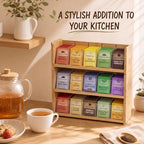 Marsui 2 Sets 3 Layer Stackable Bamboo Tea Bag Organizer Storage Holder and Display Rack for Tea Bag, Teabag Station Stand for Countertop, Kitchen Cabinet Pantry Office - Image 6