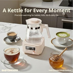 Babysmooth Smart Kettle Pro Glass Electric Kettle, 1.3L Digital LED Kettle with 40-100°C Temperature Control, 72H Auto Keep Warm, Silent Operation, BPA-Free for Baby Formula, Tea & Coffee Brewing - Image 4