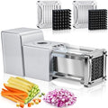 Sopito French Fry Cutter Electric Potato Cutter Stainless Steel with 1/2 & 3/8 Inch Blades for Potatoes, Carrots, Cucumbers & Onions by Sopito