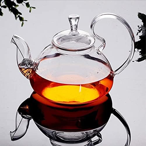 Cast Iron Tetsubin Teapot 600ml/800ml Glass Teapot with Infuser, Teapot with Strainer Removable Infuser Home Teapot Tea Accessories Tea Pot (One Color 600ml) - Image 2