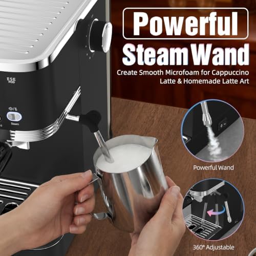 URintells Cuising Espresso Machine with Milk Frother for Cappuccino & Latte - Image 7