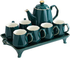 Water Pitcher Nordic Simple Ceramic Cold Kettle Household Water Cup with Afternoon Tea Cup Set Water Jug by Unknown
