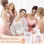 Qinyoung 50 Sets Bridal Shower Tea Party Favors for Guests, Rose Gold - Image 7