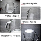 Narrow Spout Coffee Pot Glass Sharing Coffee Pot Coffee Pouring Decanter Home Brewing Cup Handmade Coffee Machine Ice Drip Kettle for Coffee Pour Over Coffee Kettle. - Image 4