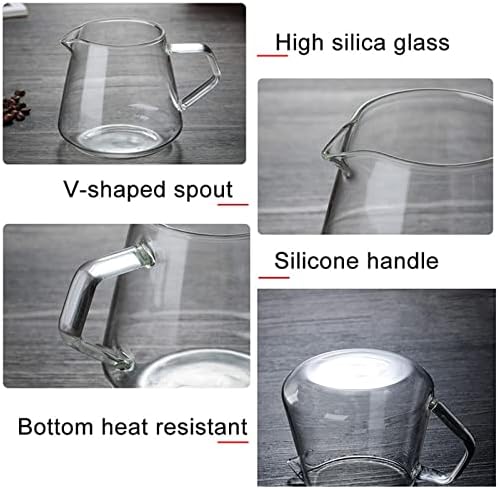 Narrow Spout Coffee Pot Glass Sharing Coffee Pot Coffee Pouring Decanter Home Brewing Cup Handmade Coffee Machine Ice Drip Kettle for Coffee Pour Over Coffee Kettle. - Image 4