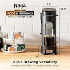 Ninja Single Serve Coffee Maker - Combo Machine, K-Cup Pods and Grounds - Image 2
