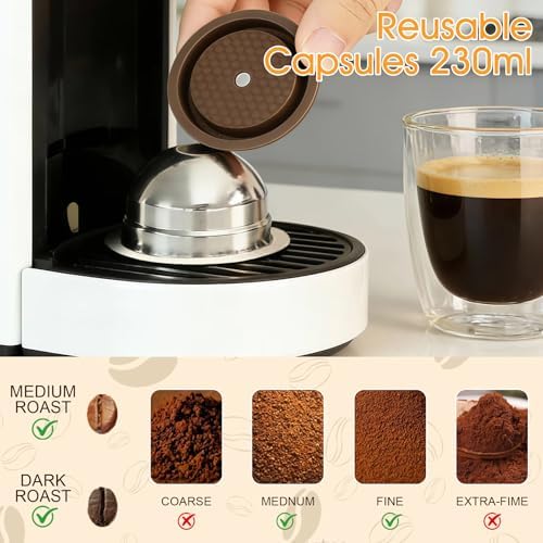A6 230ml Reusable Steel Coffee Capsule Kit with Tamper - Image 2