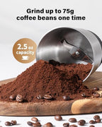 SHARDOR Coffee Grinder Electric, Spice, Herb, Grinder for Coffee Bean Spices and Seeds with 2 Removable Stainless Steel Bowls, Black - Image 3