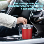 20oz Tumbler with Straw and Brush, Stainless Steel Vacuum Insulated tumbler, Double Wall Insulated Coffee Tumbler for Outdoor, Home, Travel,Office (Bright Red,4pcs) - Image 4