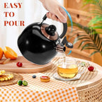 GGC Whistling Tea Kettle for Stove Top, 85OZ/2.6QT Stainless Steel Tea Pot - Image 5