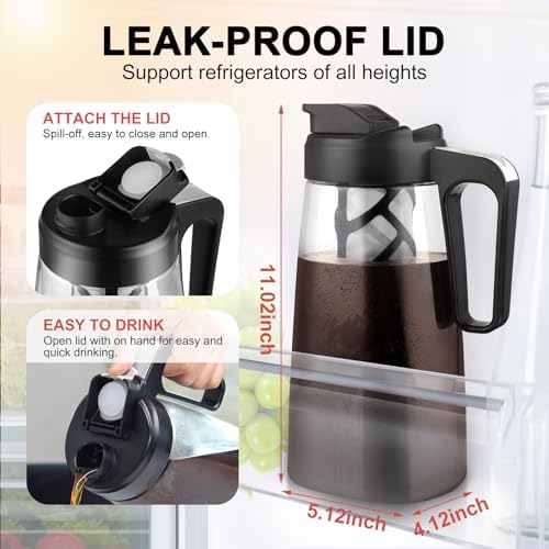 Sivaphe Large Ice Cold Coffee/Tea Maker 64 oz /2 L - Image 2