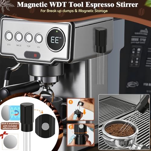 10PCS 51mm Espresso Accessories Kit with Tamping Station & Milk Pitcher - Image 2