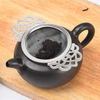 Tea Filters Tea Infusers Double Ear Handles Spice Filter Loose Leaf with Drip Bowl Tea Strainer Durable Reliable Stainless Steel Teaware (Color : Gold) - Image 4