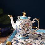 ACMLIFE Porcelain Tea Sets with 24K Gold, Vintage British English Afternoon Tea Sets for 6, Luxury Tea Sets for Women Party for Gifts Tea Sets for Adults Bone China - Image 6