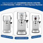 51mm Stainless Steel Portafilter Set for CASABREWS CM5418, 5418 PRO, 3700 Essential/3700Pro and Gevi Espresso Machines, 3 Ears Portafilter with 2 Pressurized Stainless Steel Filter Baskets - Image 2