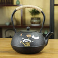 Tea Kettle,1.2L Cast Iron Teapot in Japanese Style,Tetsubin Tea Kettle with Stainless Steel Infuser,Die Casting Pattern Stove Safe Kettles,Iron Teapots(Color:M) (Size : B) by Unknown