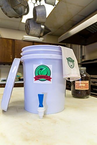 5 Gallon sized Cold-brew Coffee Brewer/Dispenser, Spigot, Lid, Commercial double lined Madesco Big Daddy Reusable Filter - Image 2