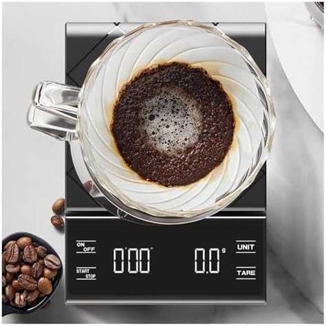 Precise Digital Coffee Scale with Timer – 3kg/0.1g Electronic Balance for Kitchen and Pour Over(Black) - Image 5