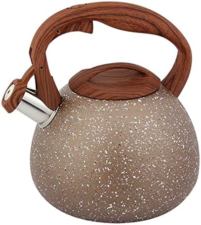 Whistling Tea Kettle for Stove Top Stainless Steel Teakettle with Wooden Anti-Hot Handle Kitchen Kettle Stovetop for Hot Boiling Water Coffee Teapots, by Unknown