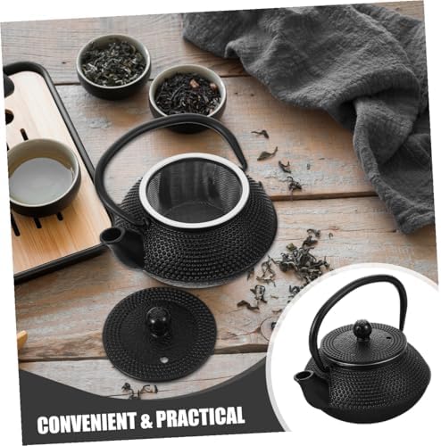 Xmas Vintage Cast Iron Teapot 0.3l Small Home Tea Pot Handle - Image 5