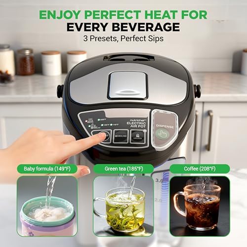 NutriChef Hot Water Dispenser, 4L Water Boiler and Warmer - Image 3