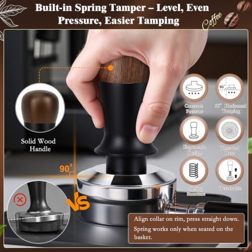 8 PCS Espresso Accessories Kit, 53.3mm Espresso Tamper Kit - Image 4