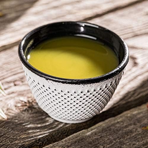 Restaurantware 2 oz White Cast Iron Tea Cup, 2 Pack - Image 3