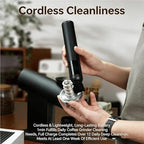 Professional Coffee Vacuum Cleaner, Handheld Electric Grinder Cleaning Tool with 2 Nozzles 2 Filters 23g Powder Collection Bin for Espresso Desktop Powder - Image 2