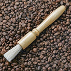 Coffee Machine Brush with Wood Handle and Natural Bristles - Image 2