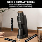 Burr Coffee Grinder,Wirsh Electric Single Dose Coffee Grinder Geimori GU38 with 38mm 6-Core Conical Burr,Stepless Adjustment for Espresso,Drip,French Press,Cold Brew,Bellows Included. - Image 5