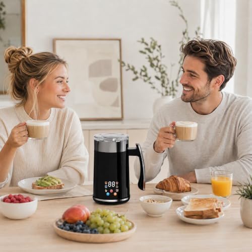 Milk Frother and Steamer, 6-in-1 Electric Milk Frother - Image 2